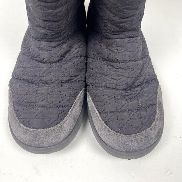 Ugg Boots Girls Sz 5 Purple Quilted Side Snap Closure Insulated Comfy Soft Cozy - Picture 3 of 10
